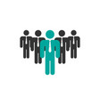 business team leader icon design template isolated vector image vector image