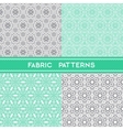 fabric patterns vector image vector image