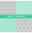 fabric patterns vector image vector image