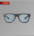 glasses on transparent background vector image
