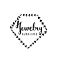 logo for shop of handmade jewelry vector image