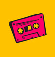 disco style old audio cassette vector image