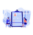 employee assessment concept vector image vector image