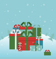 poster holiday design template christmas vector image vector image