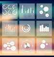set of infographics elements in modern flat vector image