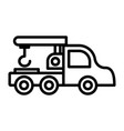 tow truck icon or logo sign symbol isolated vector image