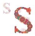 letter s vector image