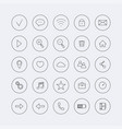 set icons for internet media and technology vector image