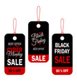 black friday sale tag collection 1 vector image