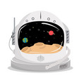 space helmet concept vector image