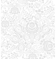white and grey seamless pattern in russian style vector image