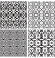 geometric ornaments pattern set vector image vector image