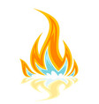 logo fire vector image