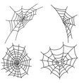 set cobwebs collection black web vector image