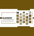 chemical science chemistry landing header vector image vector image