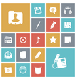flat design icons for user interface vector image