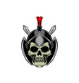 gladiator skull vector image