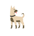 happy cartoon puppy portrait cute little dog vector image vector image