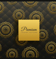 premium golden mandala seamless pattern vector image