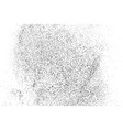 black grainy texture isolated on white vector image
