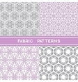 fabric patterns vector image vector image