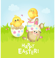 happy easter greeting card vector image