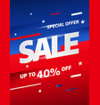 sale banner template design special offer vector image vector image