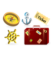 travel items vector image