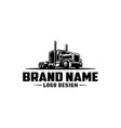 trucking industry american truck big rig logo vector image