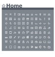 home related icon set vector image