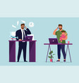 workplace businessman in office a man vector image