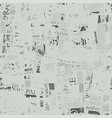 abstract seamless pattern on a newspaper theme vector image vector image