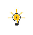 bulb logo vector image