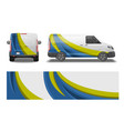 van livery wrap set vector image vector image