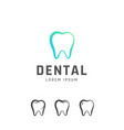 dental emblem design vector image