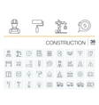 construction industrial icons vector image