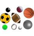 sports balls vector image