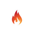fire flame icon design vector image vector image