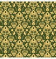 wooden floral damask seamless pattern background vector image vector image