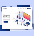 computer hardware engineer isometric vector image