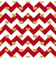 gold heart seamless pattern red-white geometric vector image