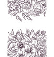 vintage floral composition vector image vector image
