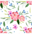 watercolor floral seamless vector image