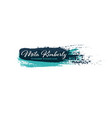 logo design brush template logotype layout vector image
