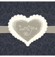 vintage love card vector image vector image