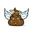 cartoon character - angel shit vector image