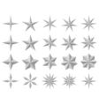 facet stars vector image vector image