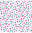 millefleur small dense pink seamless pattern vector image