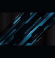 abstract blue black metallic cyber futuristic vector image vector image