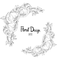 floral border vector image